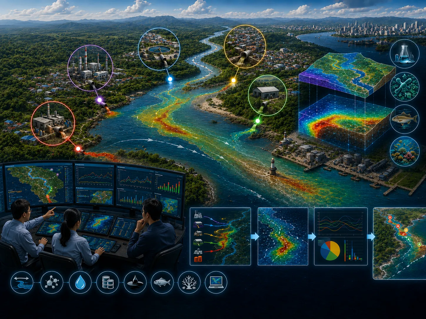 Pollution Vulnerability Assessment Along River Systems visual