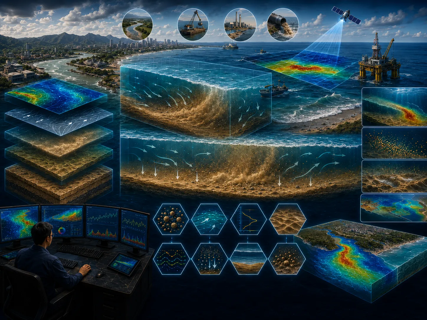 Water Column Sediment Transport Module visual