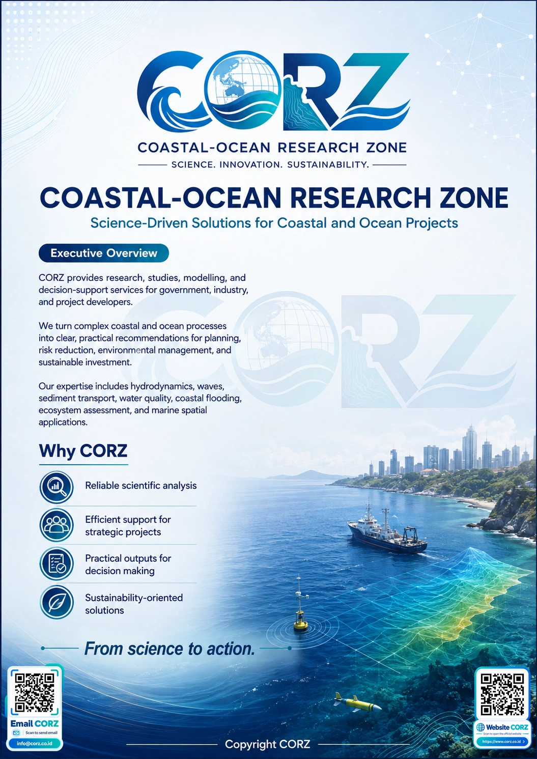 Leaflet Science-Driven Solutions for Coastal and Ocean Projects