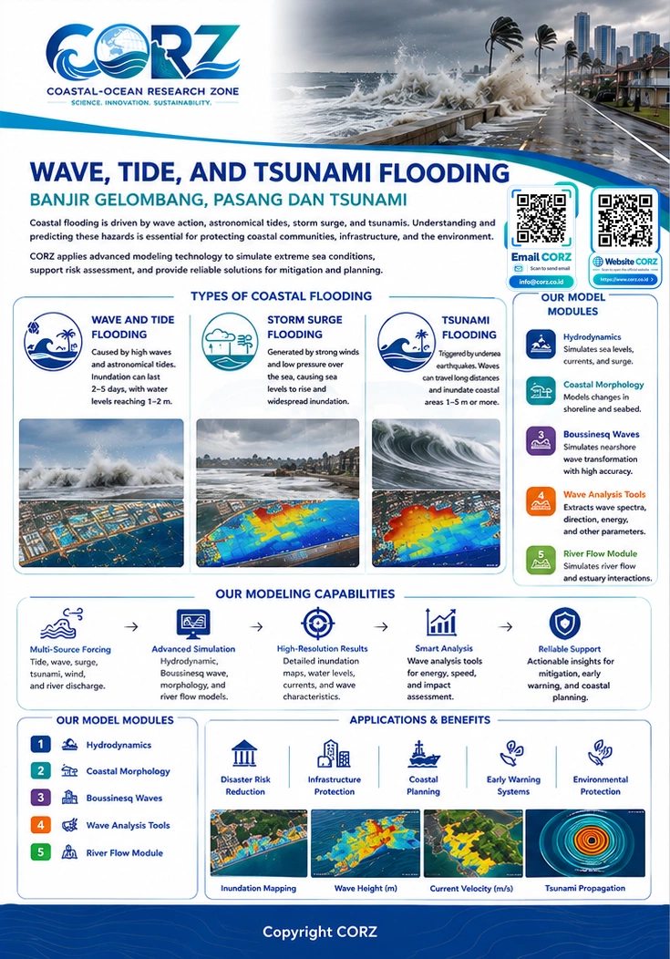 Leaflet Wave, Tide, and Tsunami Flooding