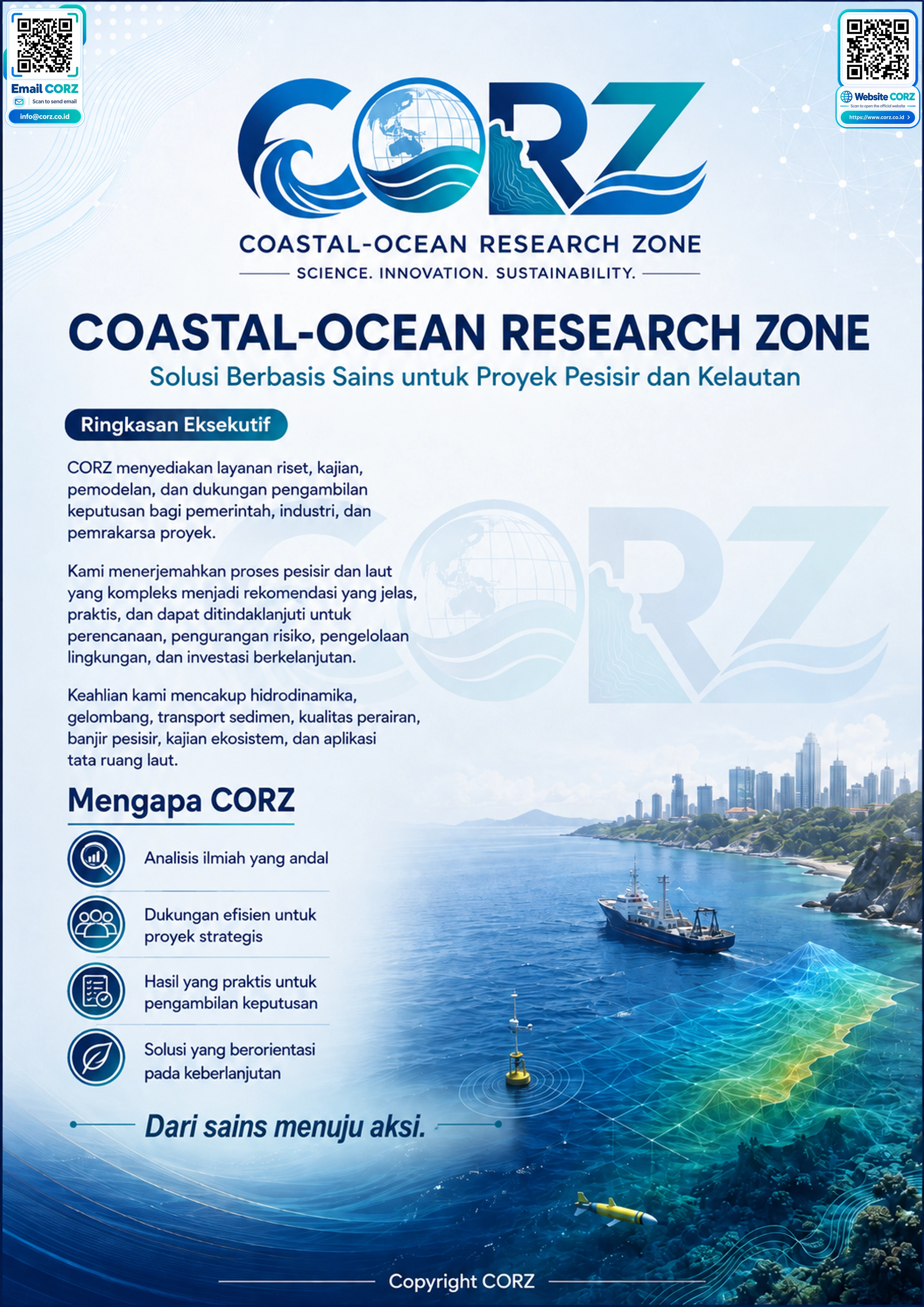 Leaflet Solusi Berbasis Sains untuk Proyek Pesisir dan Laut